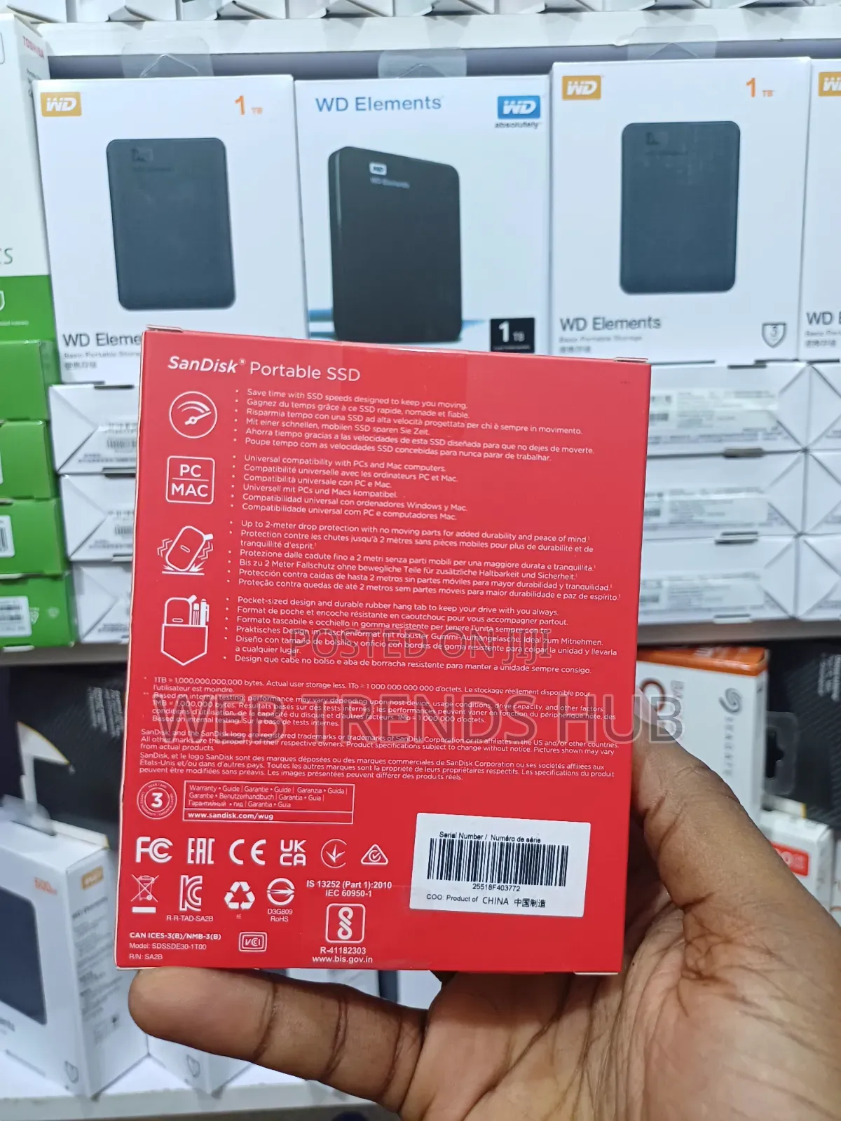 Brand New SanDisk 1TB Portable External SSD - Up to 800mb/S
