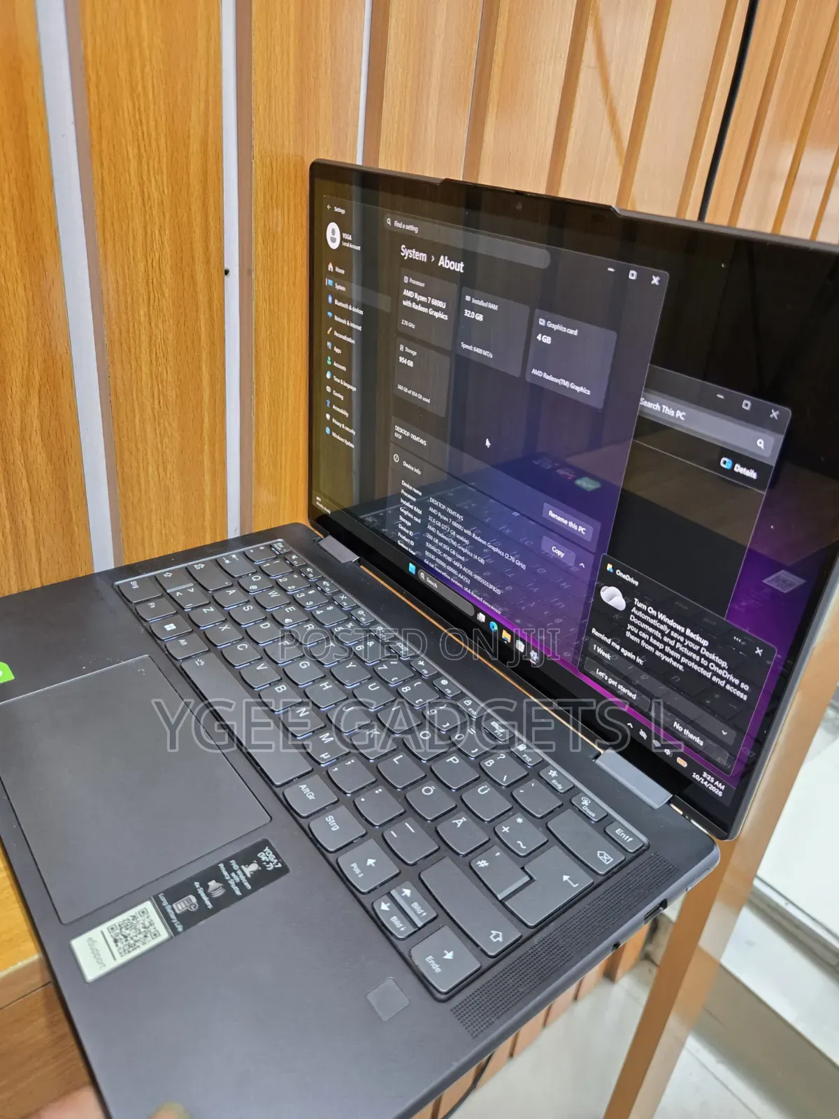 New Laptop Lenovo Yoga 9 32GB AMD Ryzen 7 SSD 1T
