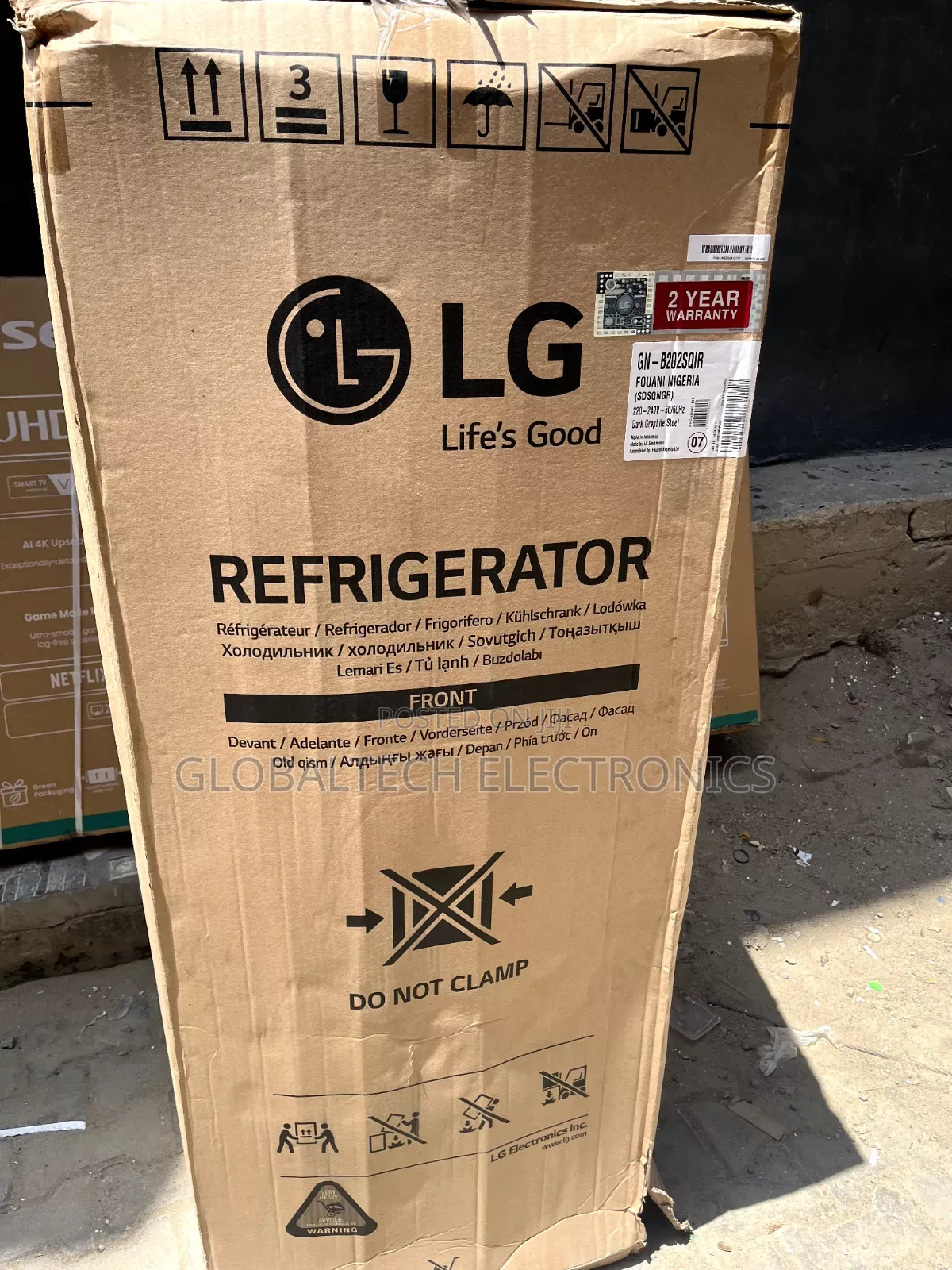 LG Top Freezer Refrigerator 205L (GN-B202SQIR)