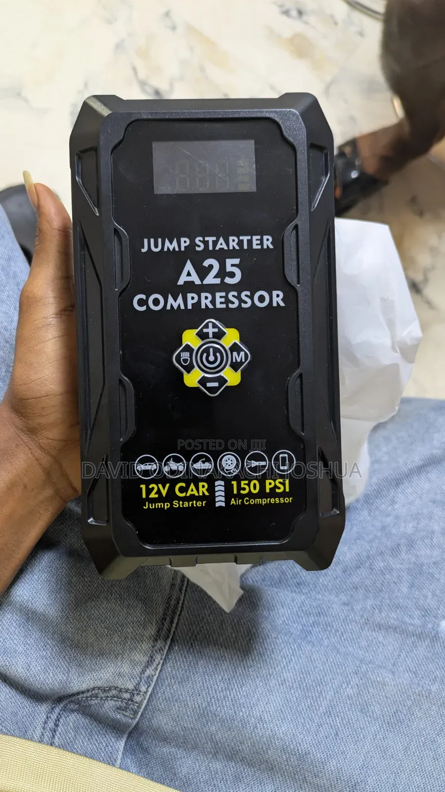 4 in 1 Jump Starter With Air Compressor