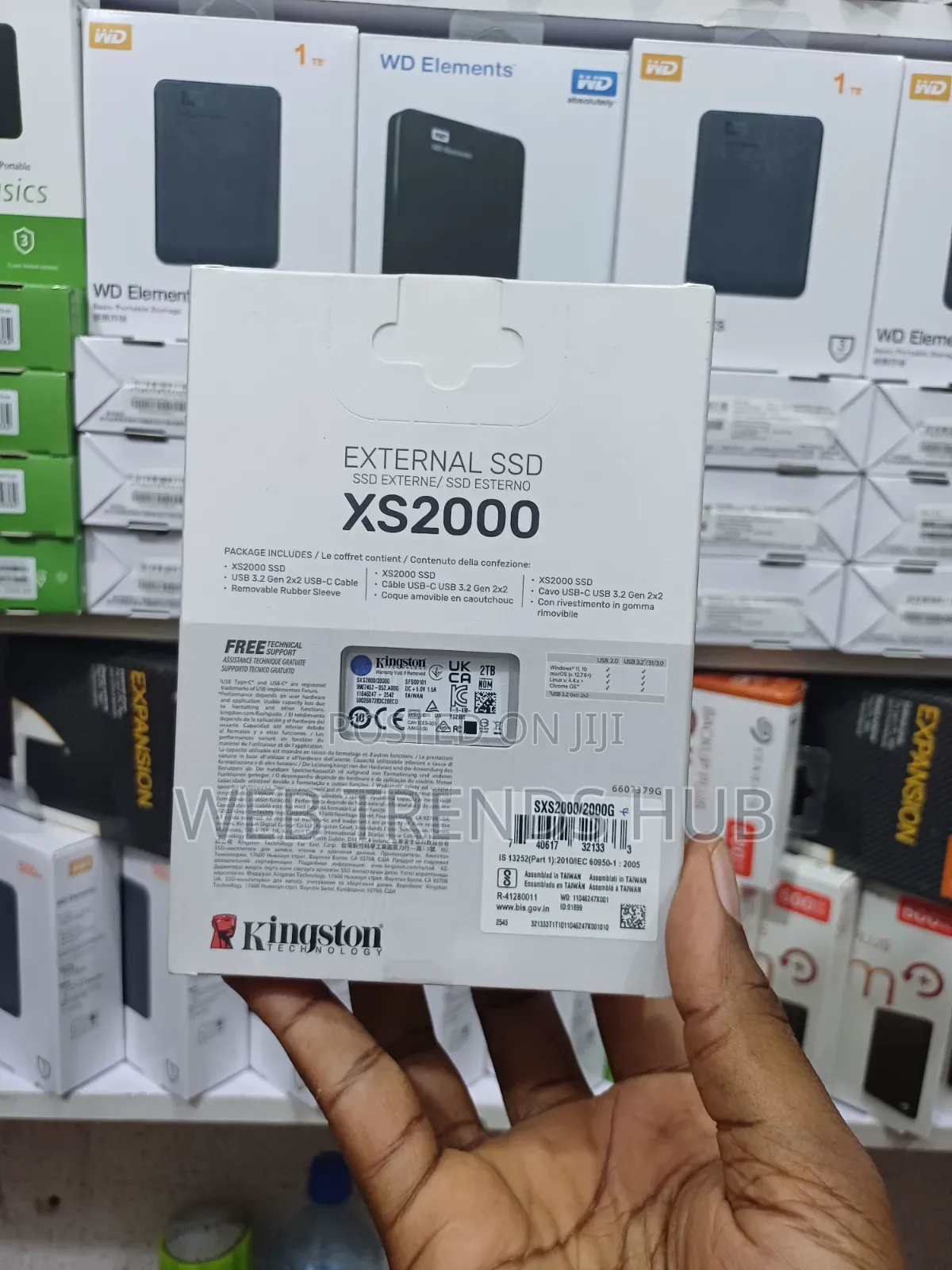 Kingston XS2000 2TB High-Speed External Portable SSD - 2000mb/S