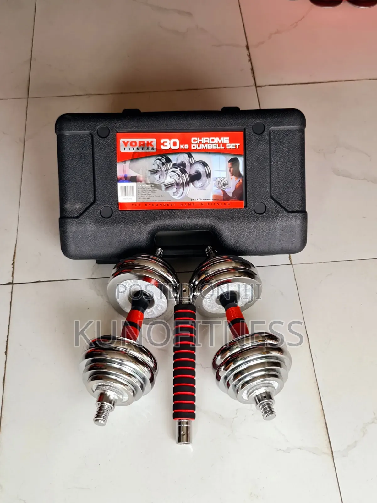 30KG 2-in-1 Dumbbell and Barbell Set for Home Gym