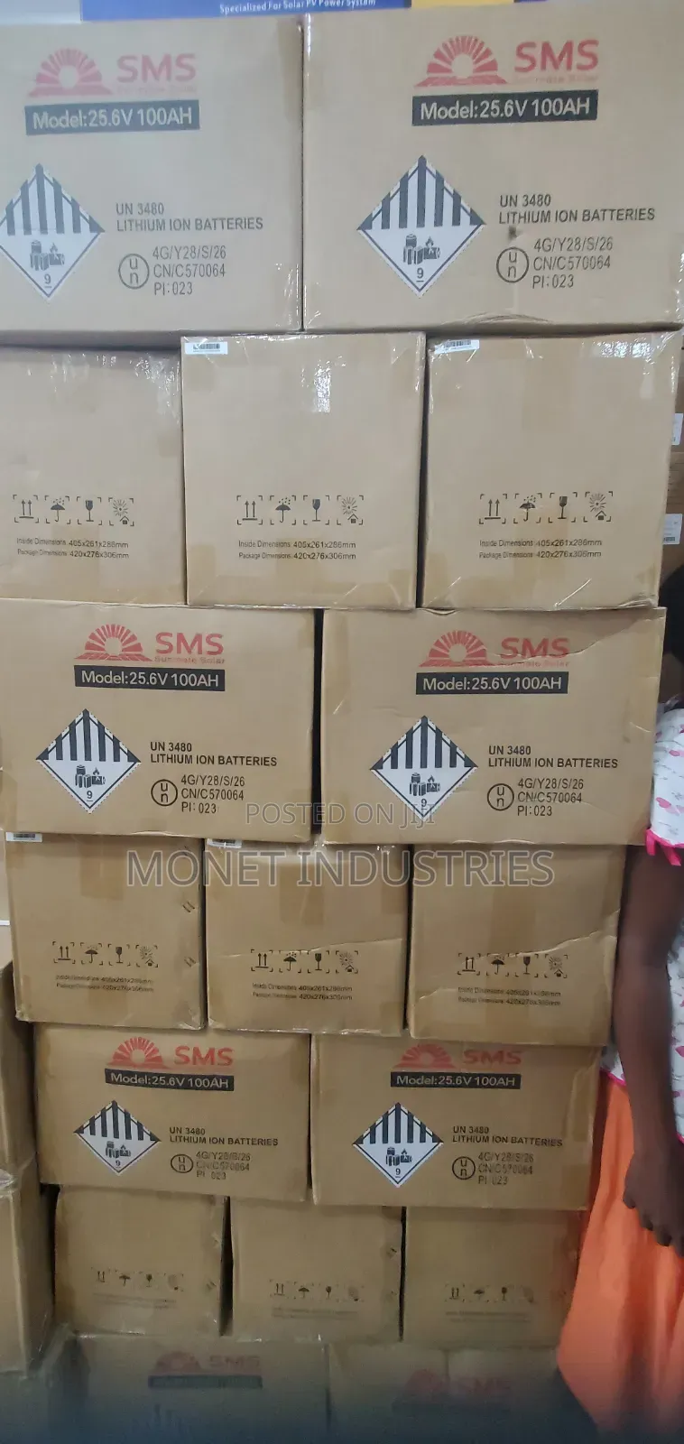2.56kwh 24v SMS Lithium Batteries