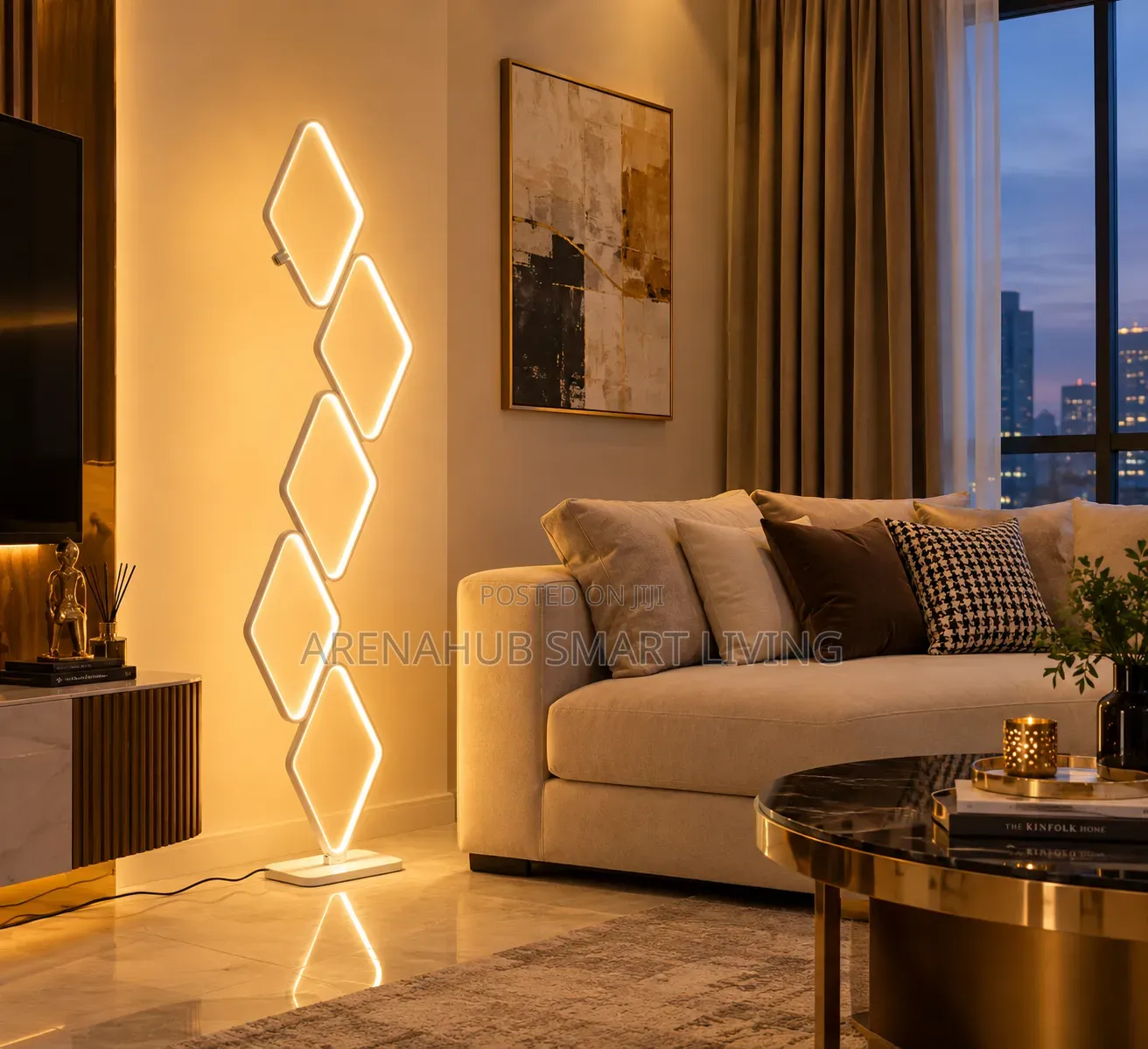 Eternal Pillar Floor Lamps Luxury Villa Decor Lighting Nordic Design