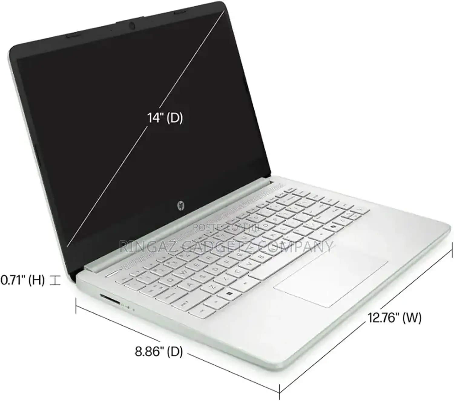New Laptop HP 14S 4GB Intel Celeron eMMC 128GB