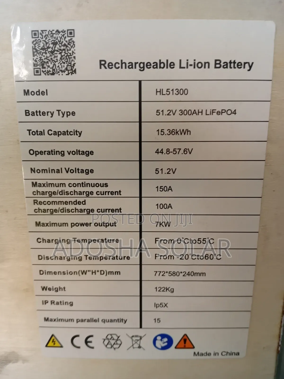 15kwh Lithium Battery