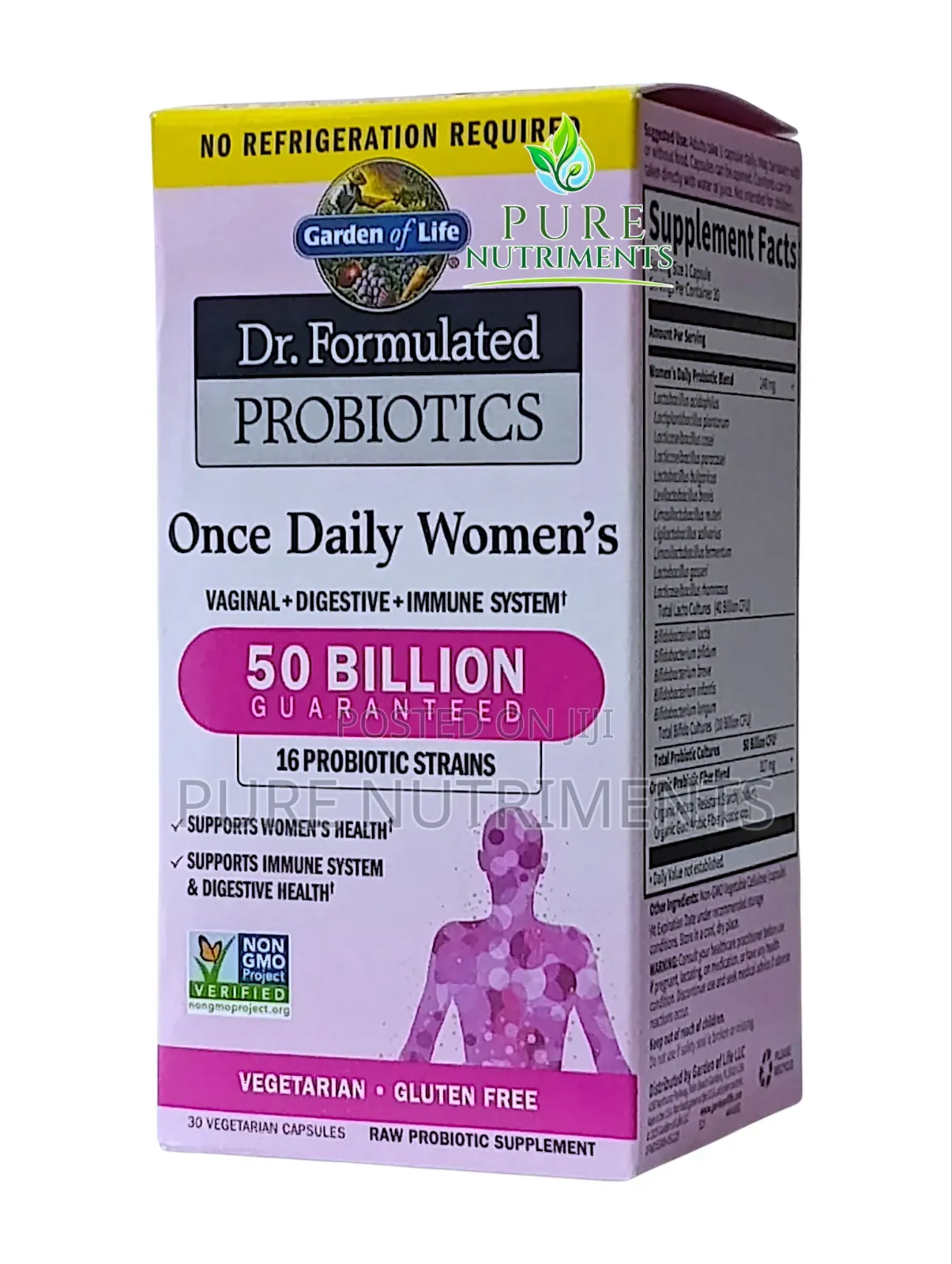 Garden of Life Probiotics Women’s 50 Billion CFU 30 Veg Capsules