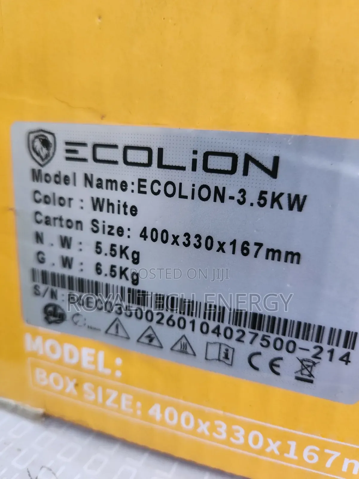 Ecolion 3.5kva 24v Hybrid Inverter