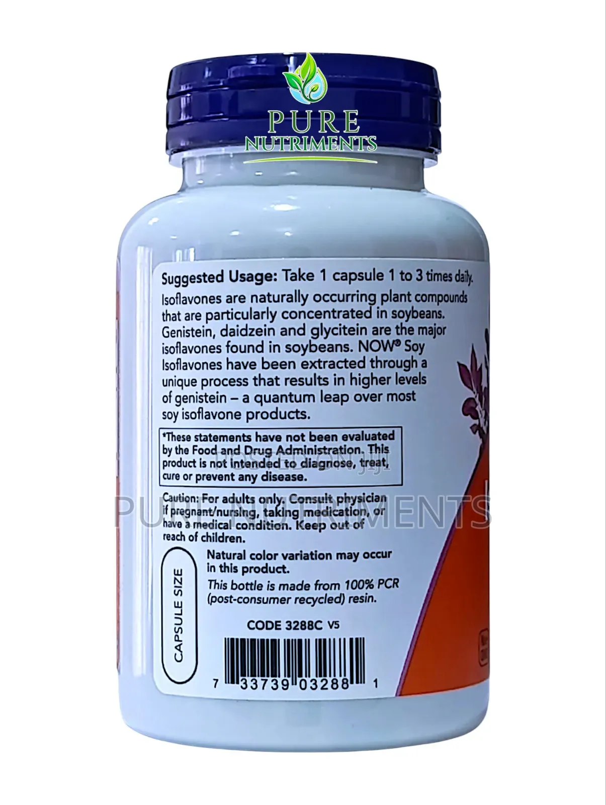 NOW Foods Soy Isoflavones 60mg Isoflavones 120 Caps_ Endocrine Support