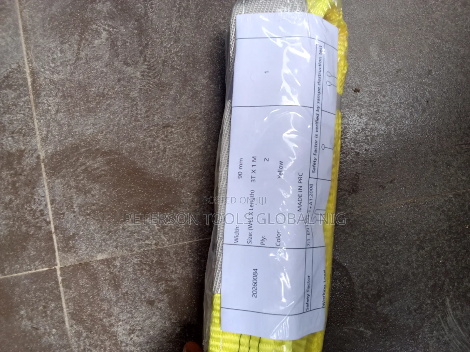3ton X1meter Lifting Belts 90mm
