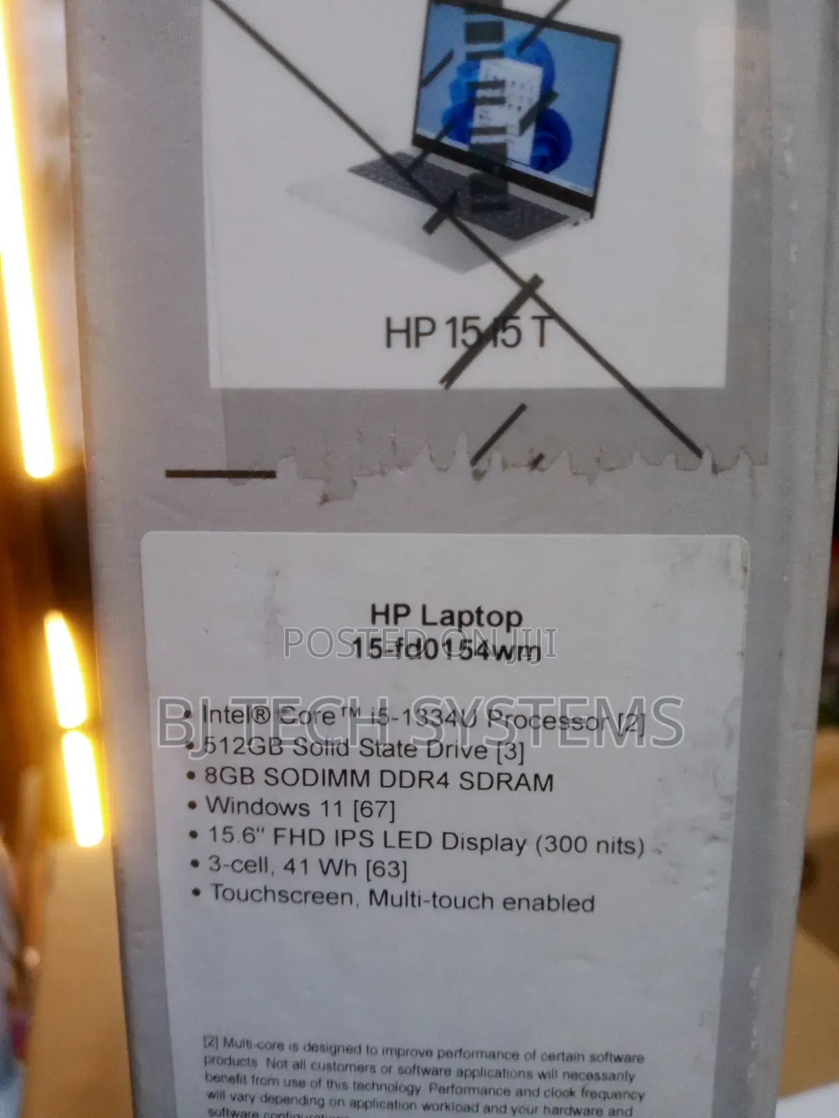 New Laptop HP 15 8GB Intel Core i5 SSD 512GB