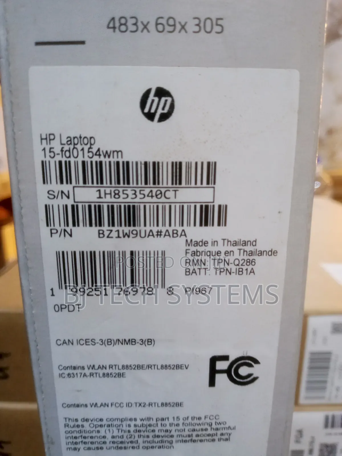 New Laptop HP 15 8GB Intel Core i5 SSD 512GB