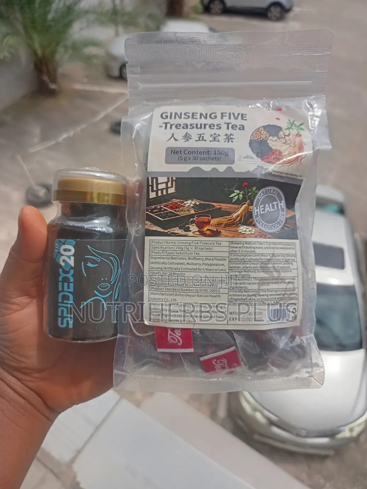 SPIDEX 20 & GINSENG FIVE TREASURE TEA ( Libido Booster for Women)