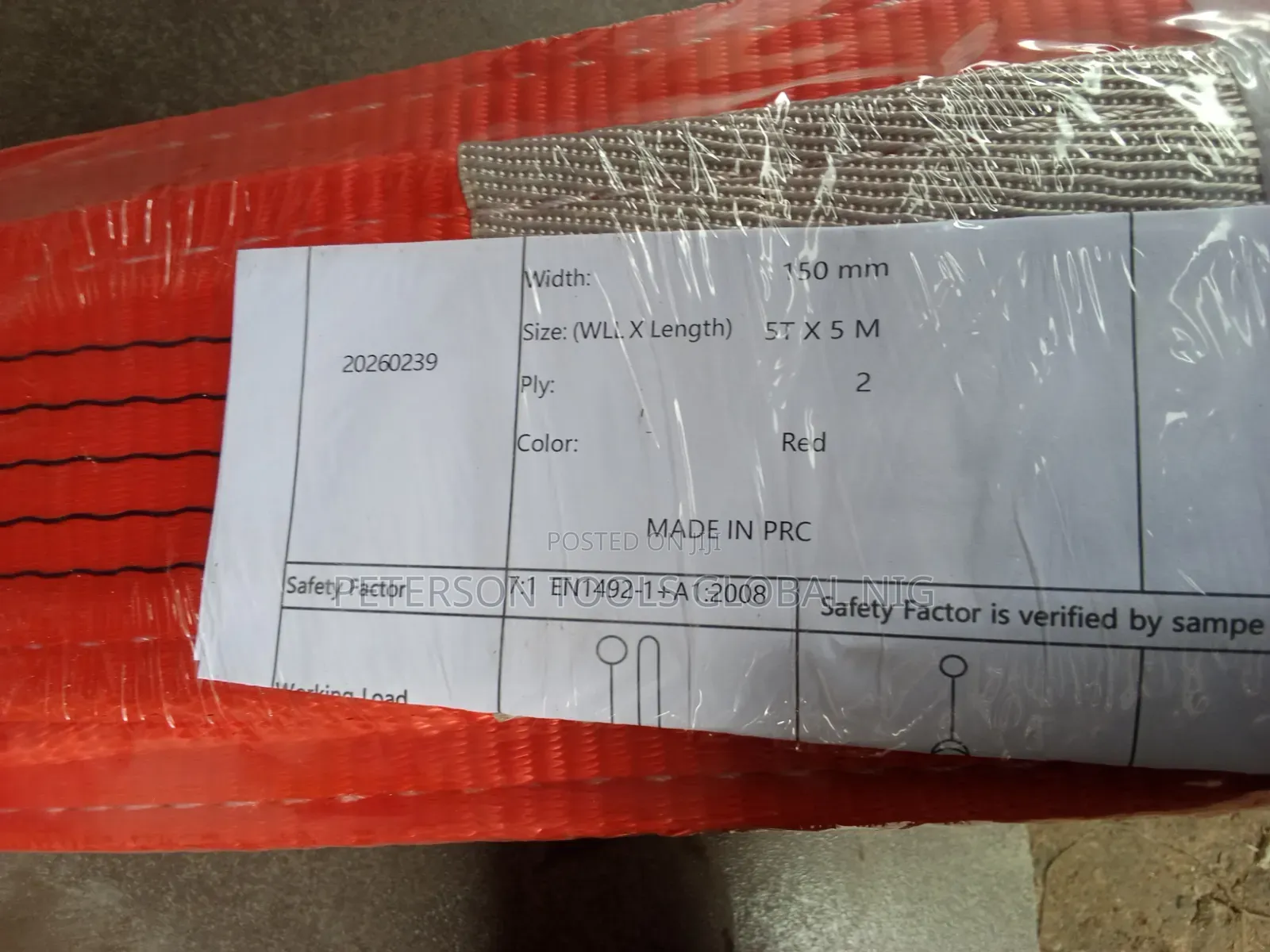 5ton X 5meter Lifting Belts 150mm