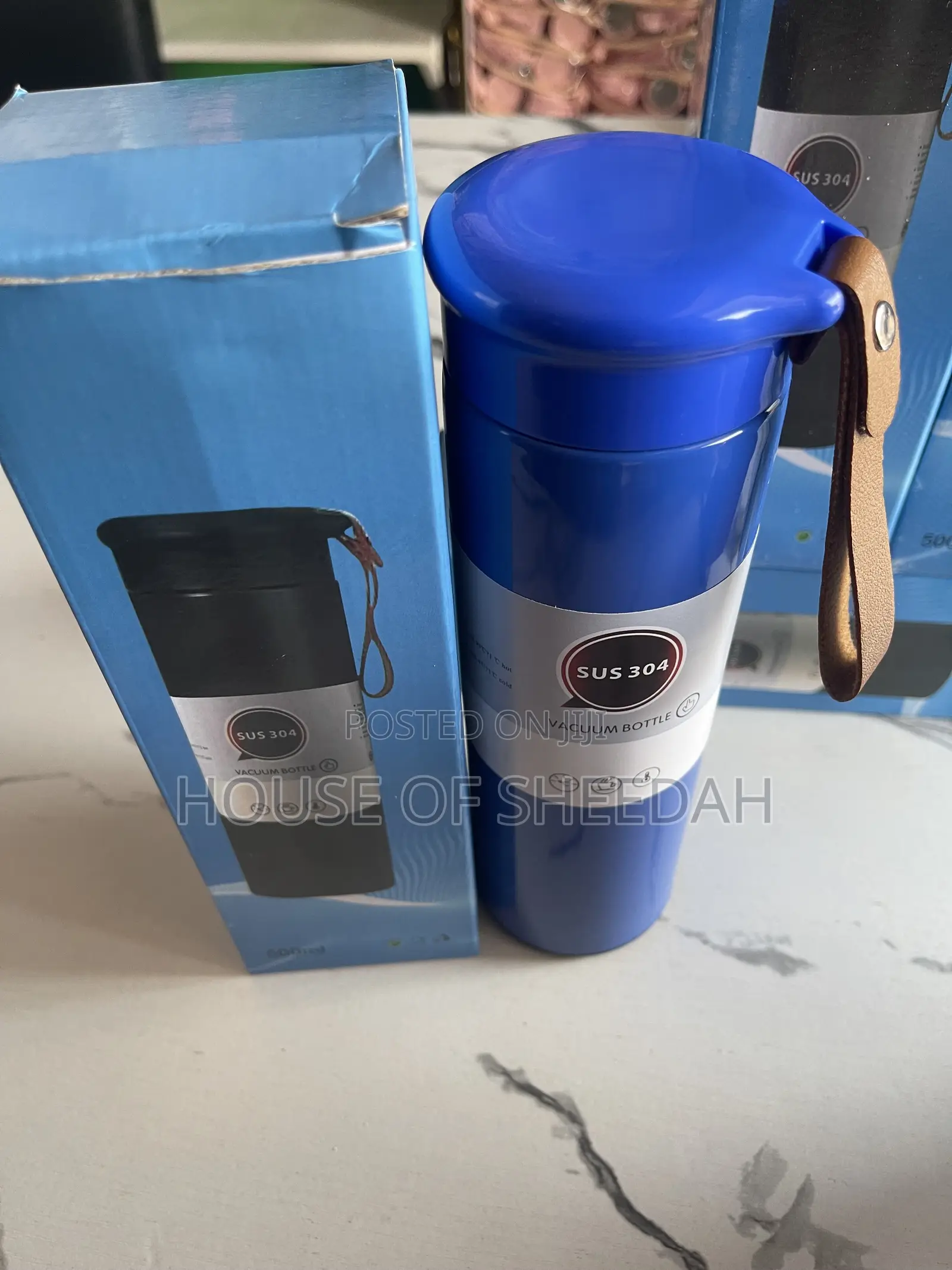 SUS 304 Stainless Steel Vacuum Water Flask / Thermos Bottle (800ml)