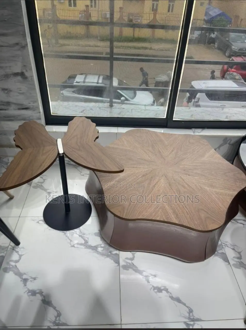 Wooden Top Center Table With Drawer