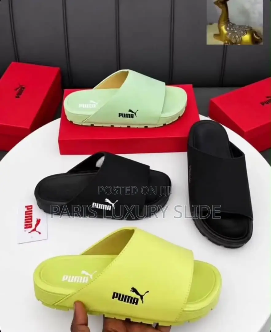 PUMA Boxed Slide - Premium Leather Slide - Unisex - High Quality
