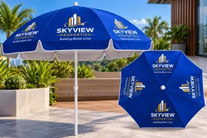 Big Branded Roadside Business Umbrella for Shops & Promotion
