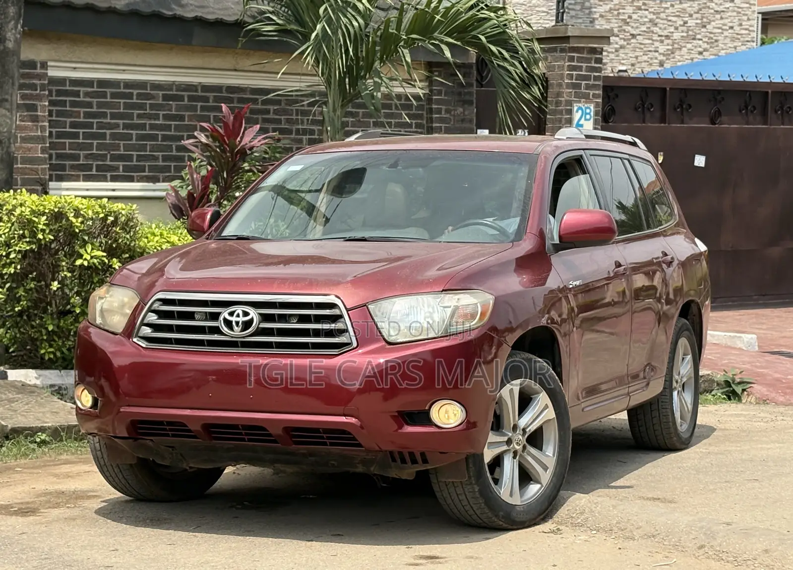 Toyota Highlander Sport 2008 Burgundy