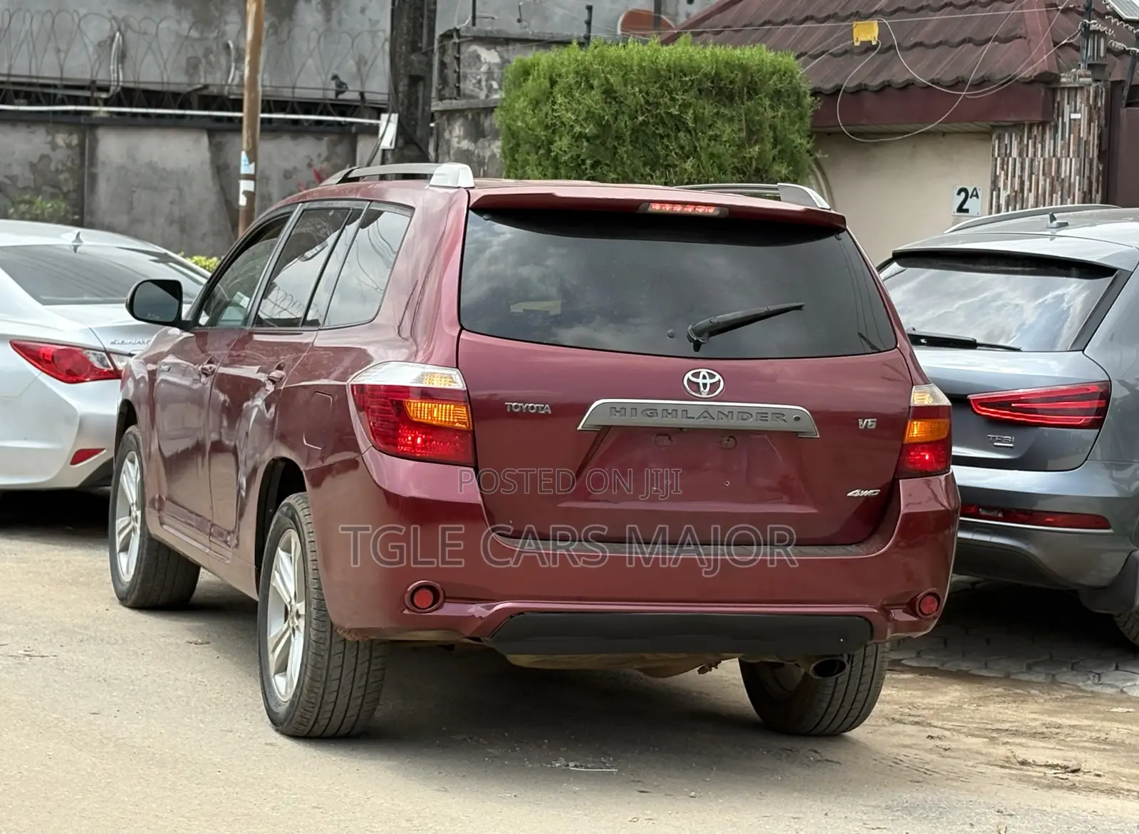 Toyota Highlander Sport 2008 Burgundy