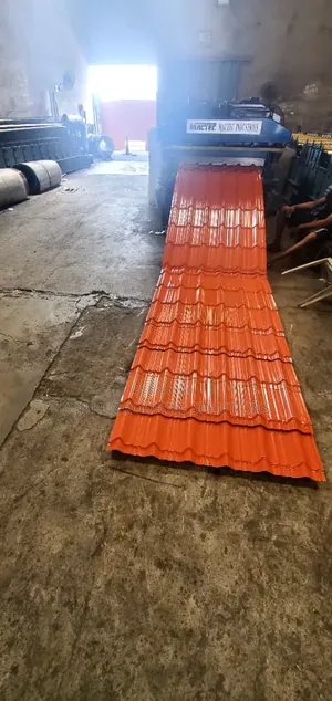 Buy 0.50mm Red Step Tile Aluminium Roofing Sheets in Nigeria