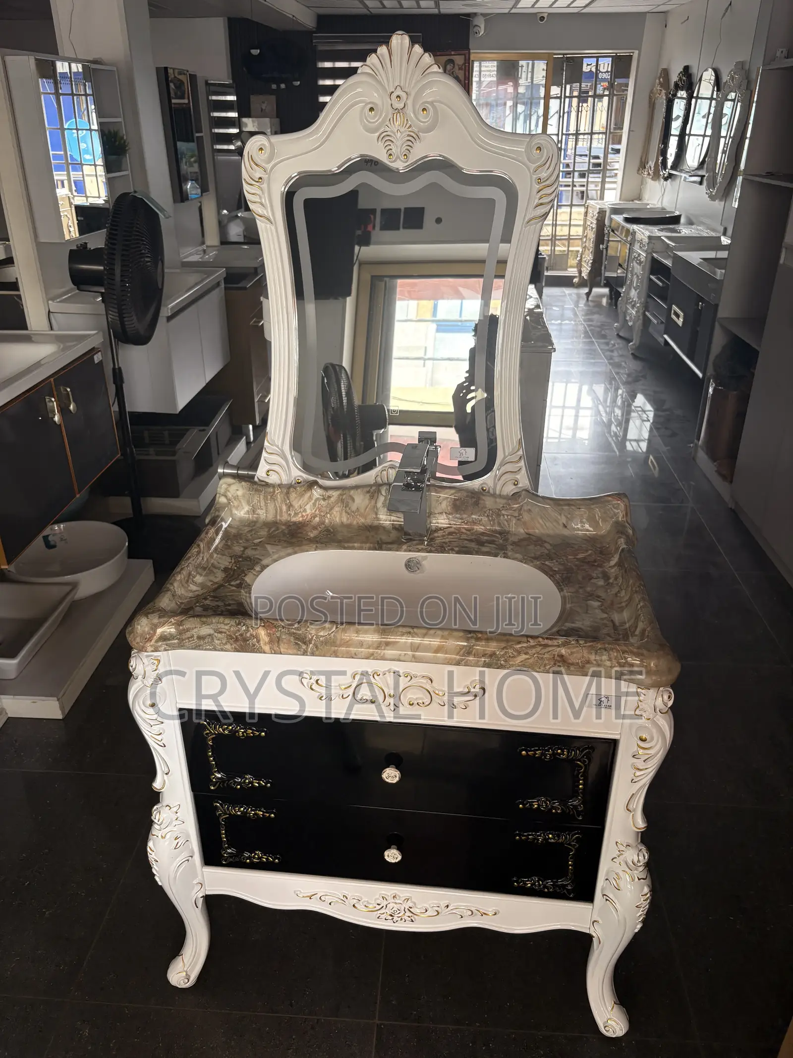 Royal Cabinet Basin With Led Light