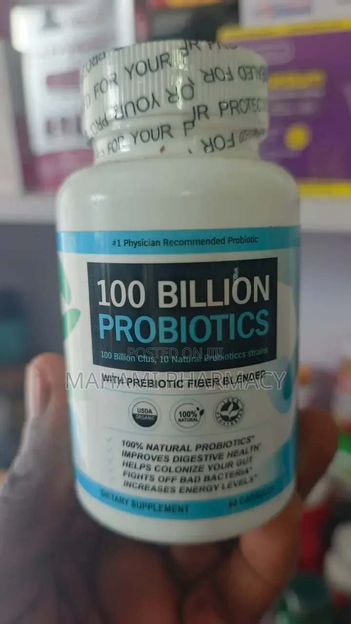 100 Billion Probiotics With Prebiotic Fiber – 60 Capsules