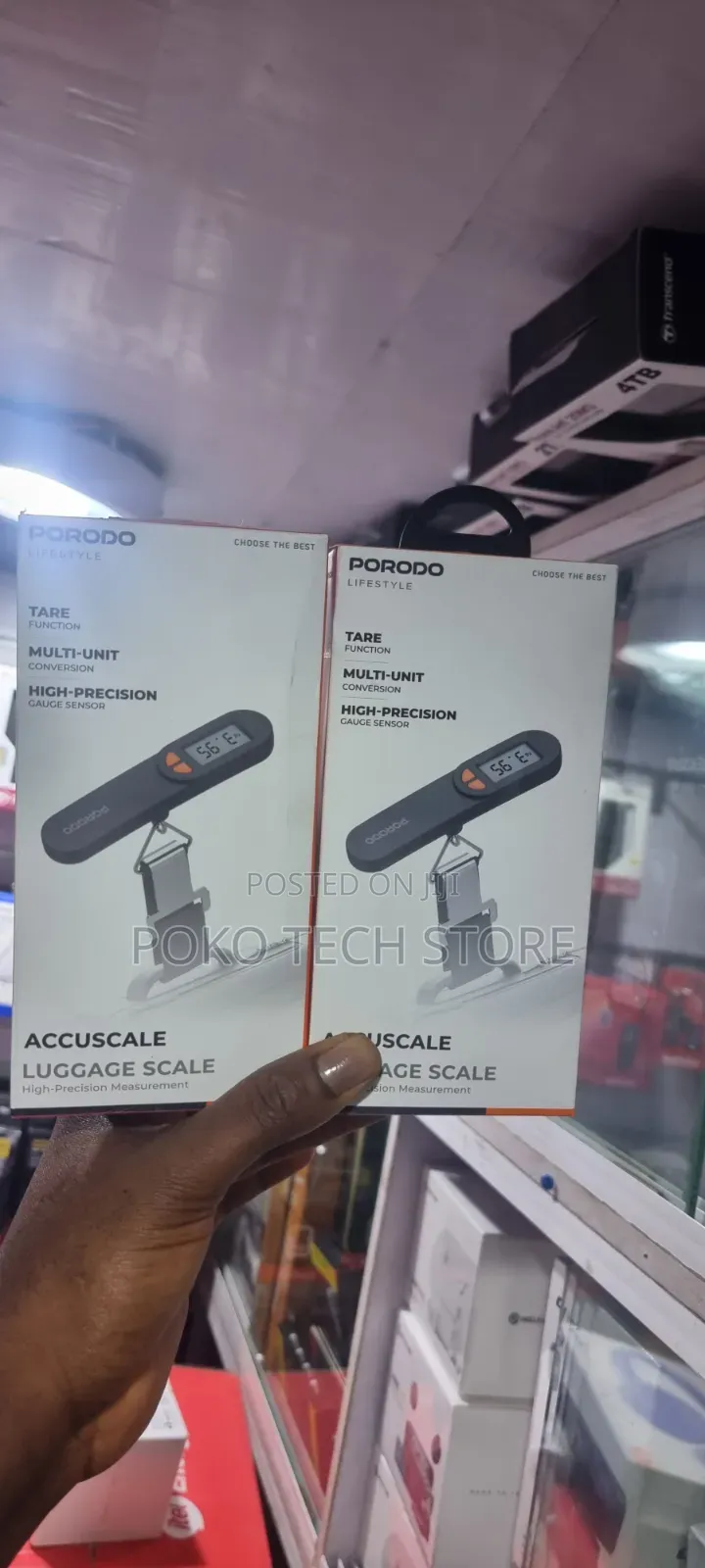 Porodo Lifestyle Accuscale High-Precision Digital Luggage Scale