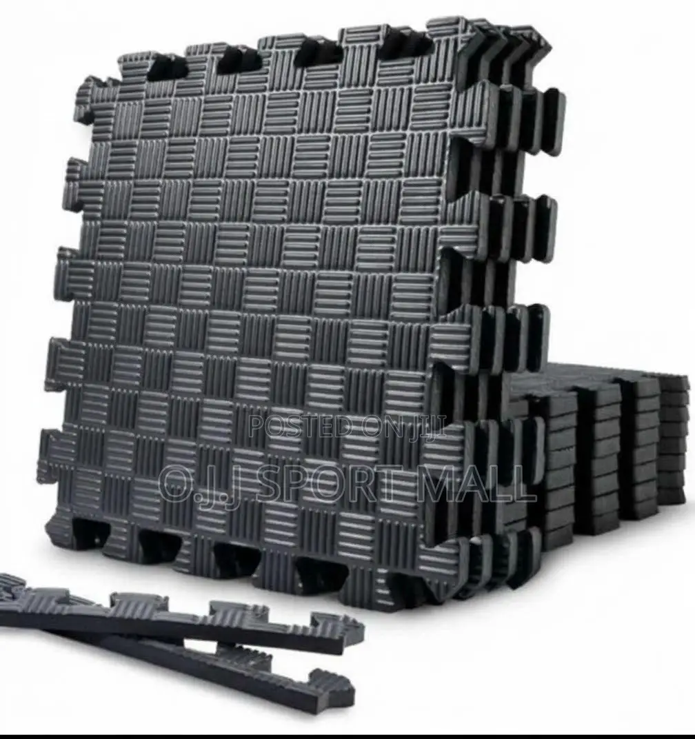4-in-1 Interlocking Exercise Mat – Protective Fitness Floor Mat