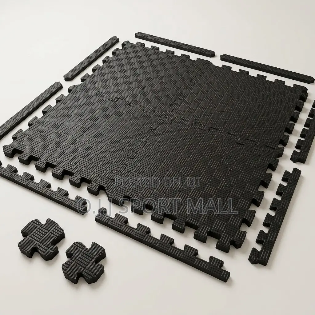 4-in-1 Interlocking Exercise Mat – Protective Fitness Floor Mat