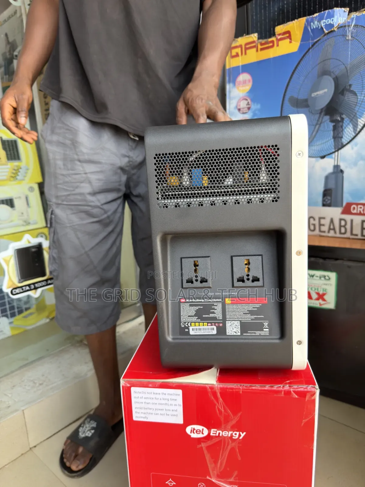 Itel Power Tank 1000 Portable Power Station – 2kWh LiFePO4, 1000W