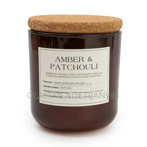 Scented Apothecary Amber & Patchouli Glass Candle