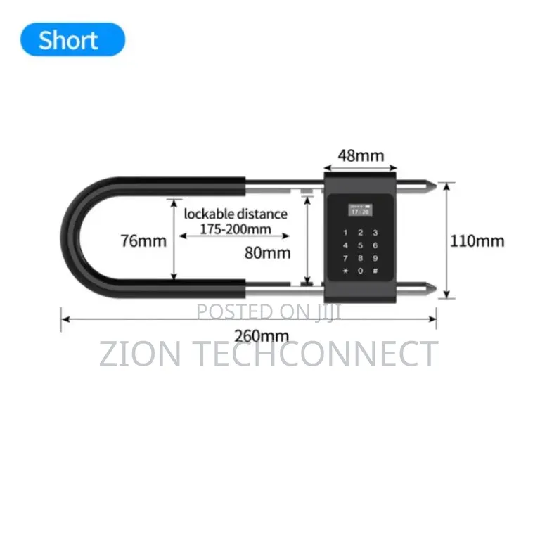 Intelligent U Shaped Padlock for Big Warehouses, Stores, Offices