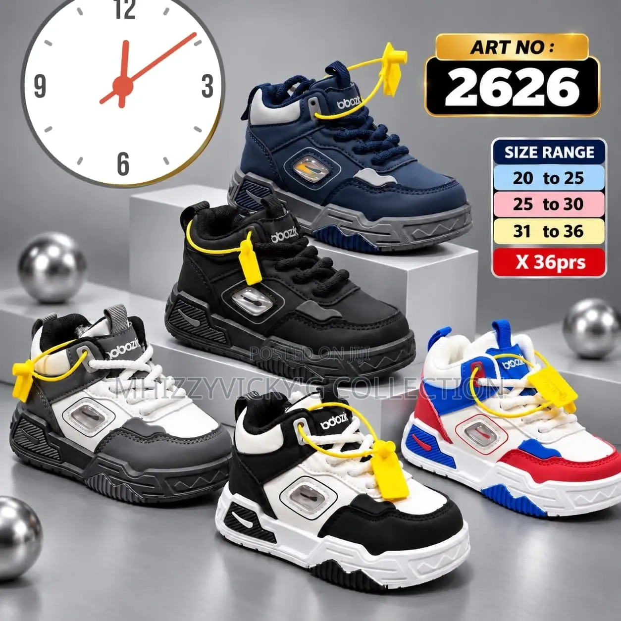 Kids High-Top Ankle Sneakers
