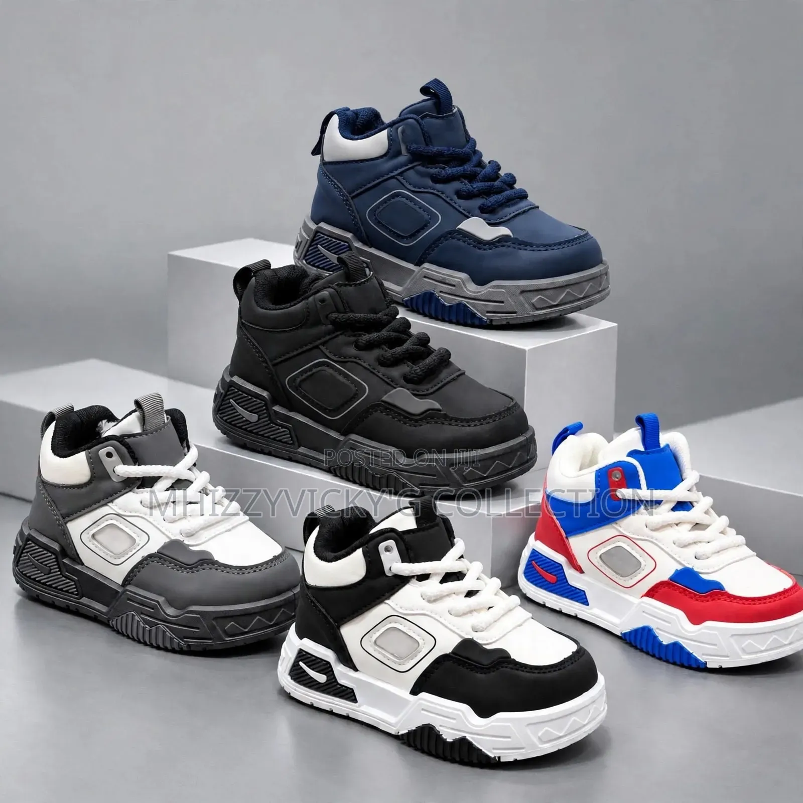 Kids High-Top Ankle Sneakers
