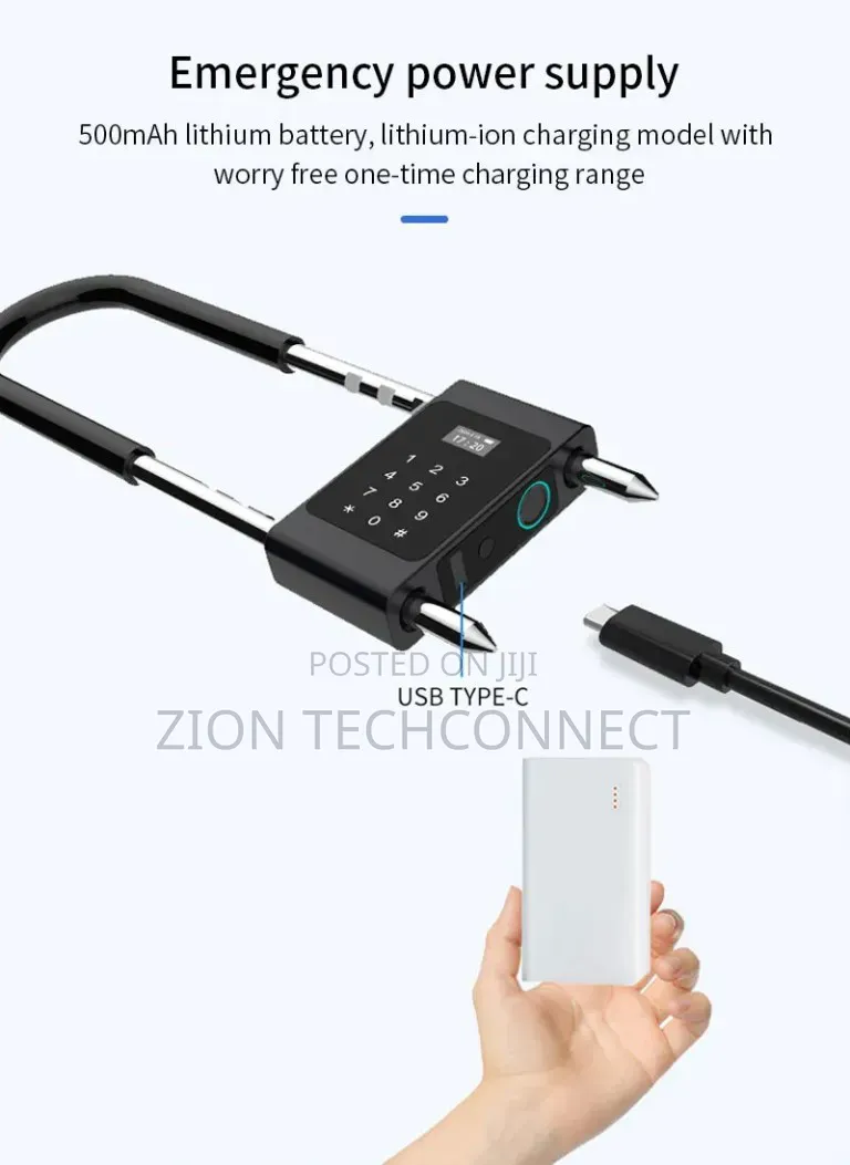 Tuya Electronic Smart Fingerprint Lock U-Shaped