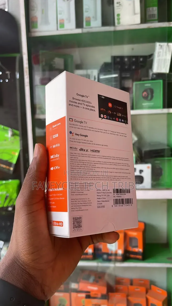 Original Xiaomi TV Box S 3rd Gen 4K Ultra HD – Google TV Smart Box