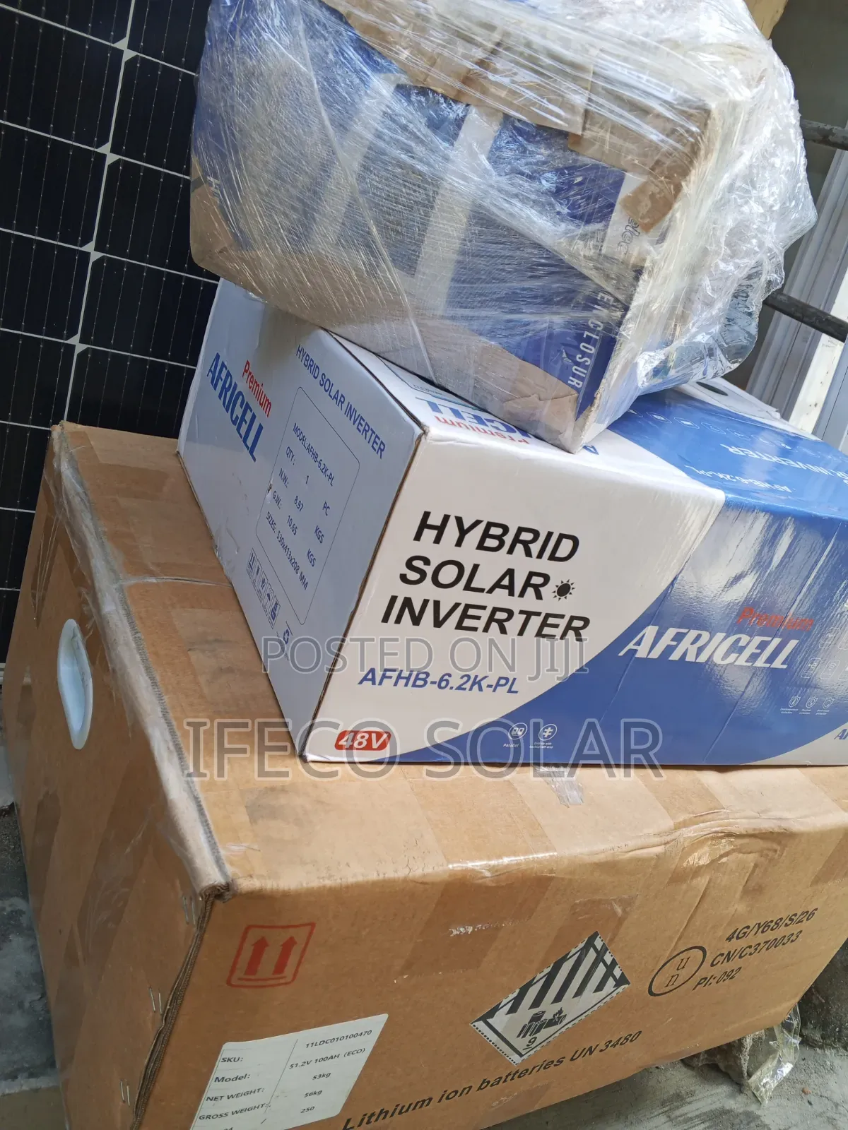 Full Set Up of Eco -Worthy 5kwh Lithium Battery 48v