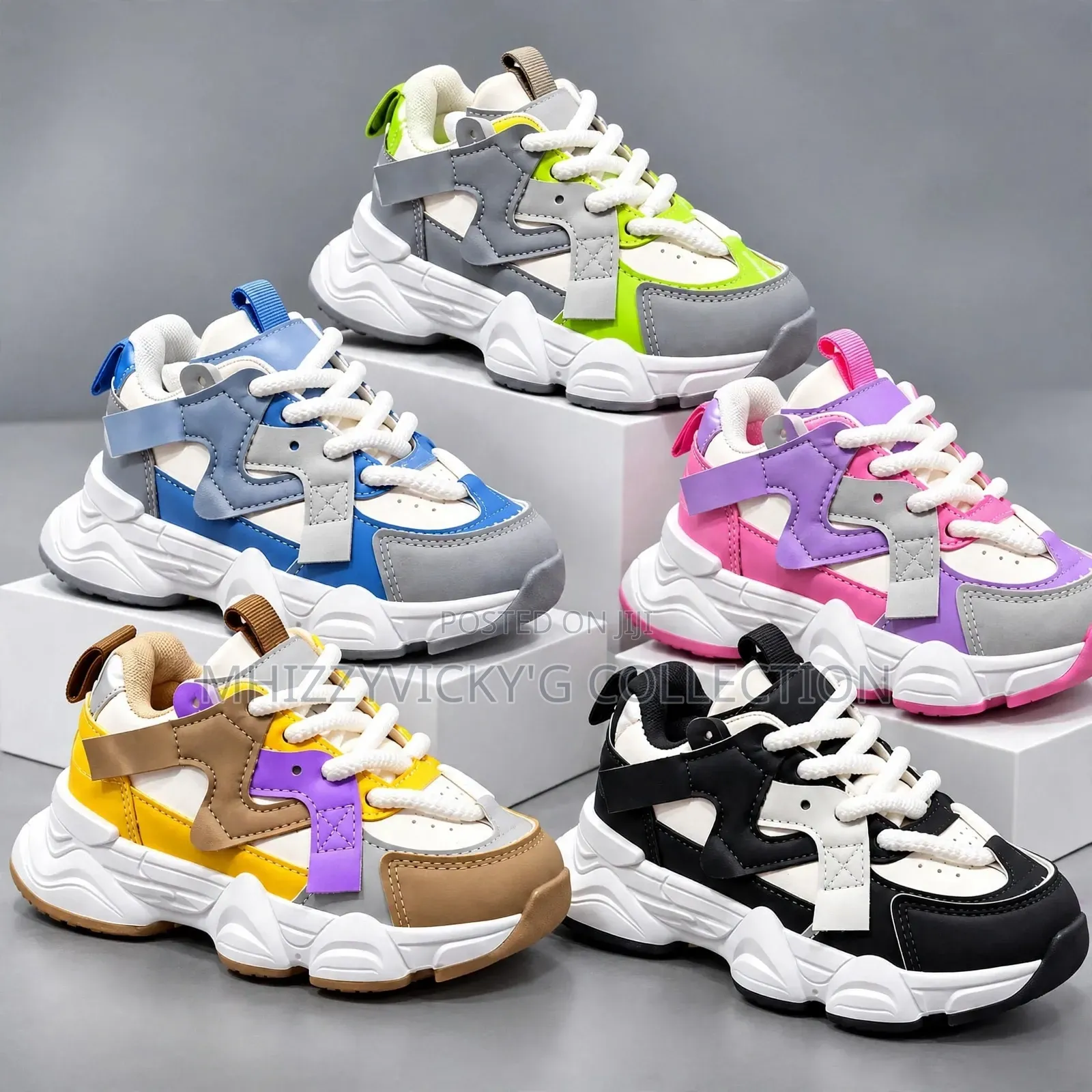 Kids Colorful Chunky Sneakers