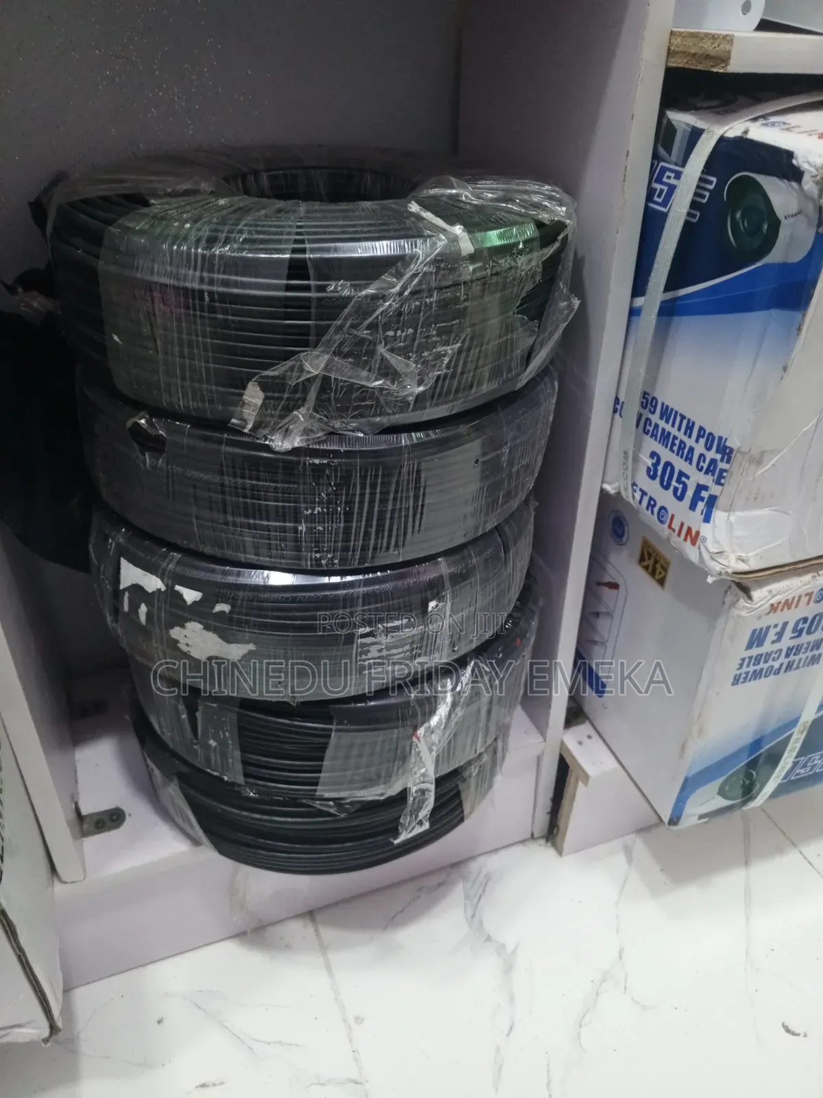 RG59 Cable With Power 100m