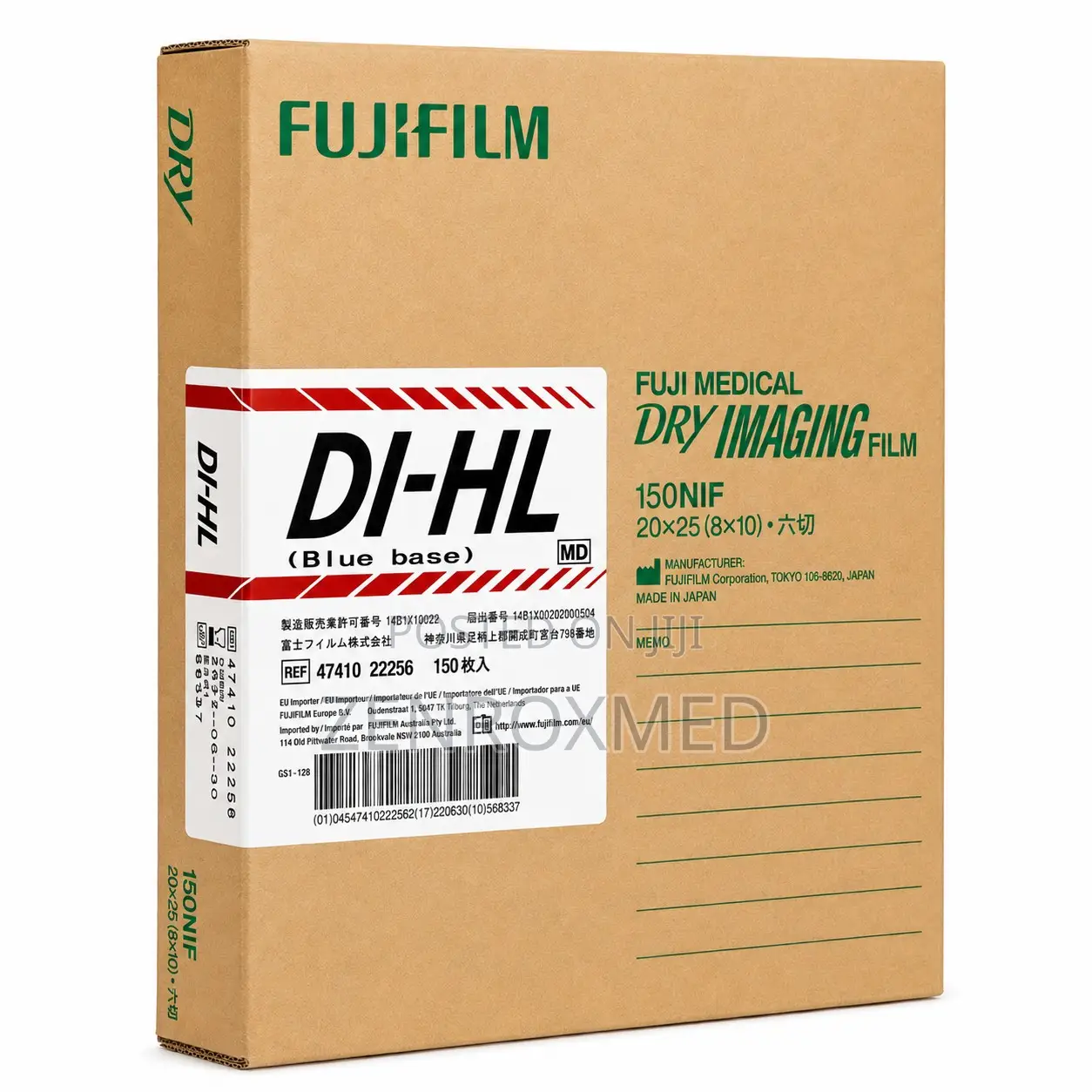 Fujifilm DI-HL 10x8 Dry Laser X-Ray Film (25x20cm)