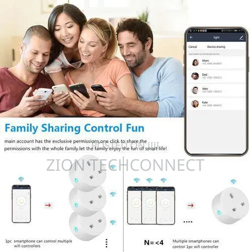 Wifi Smart Plug 20a Adapter Wireless Remote Control