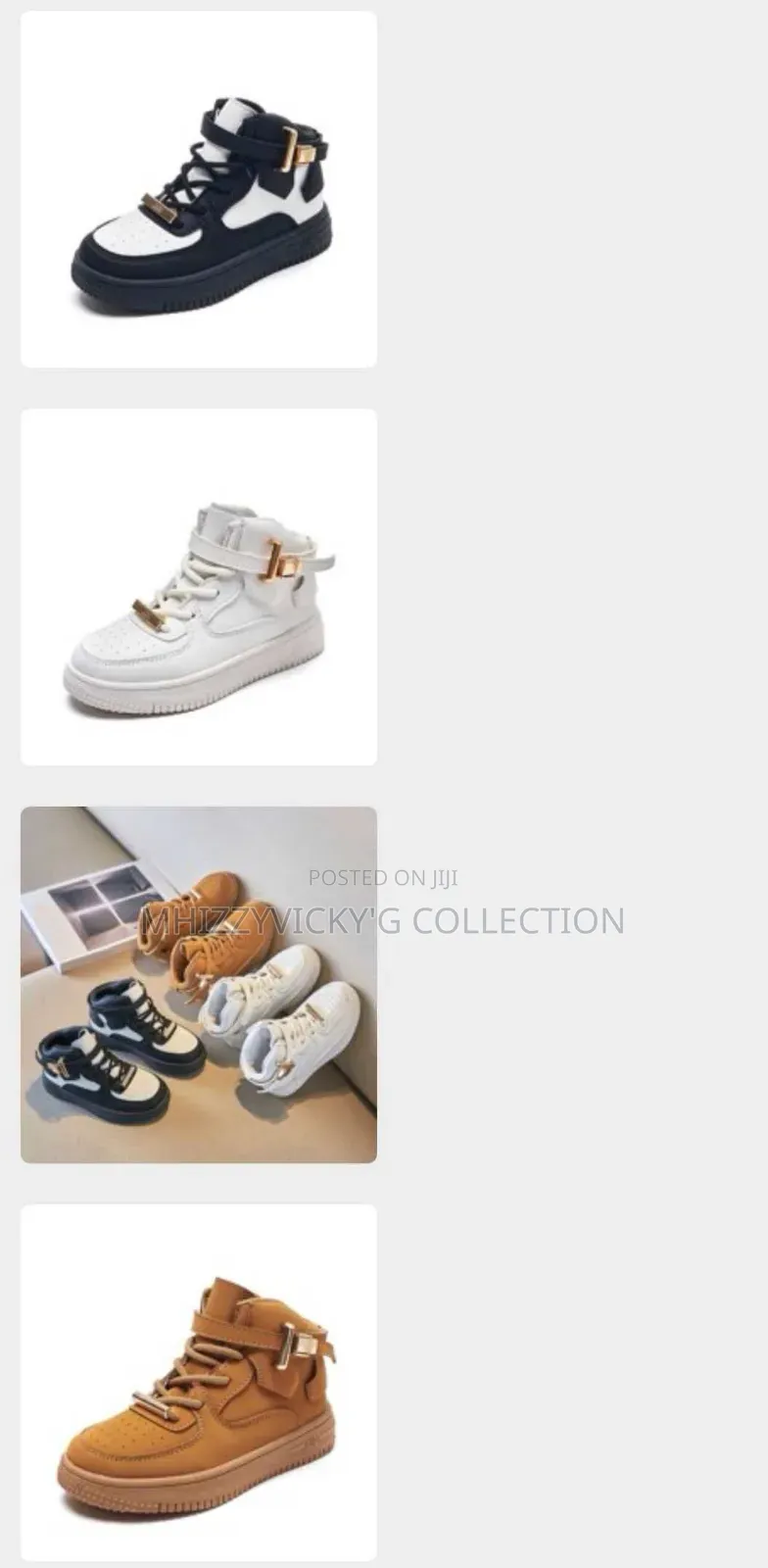Kids High-Top AF1 Style Boots(stock)