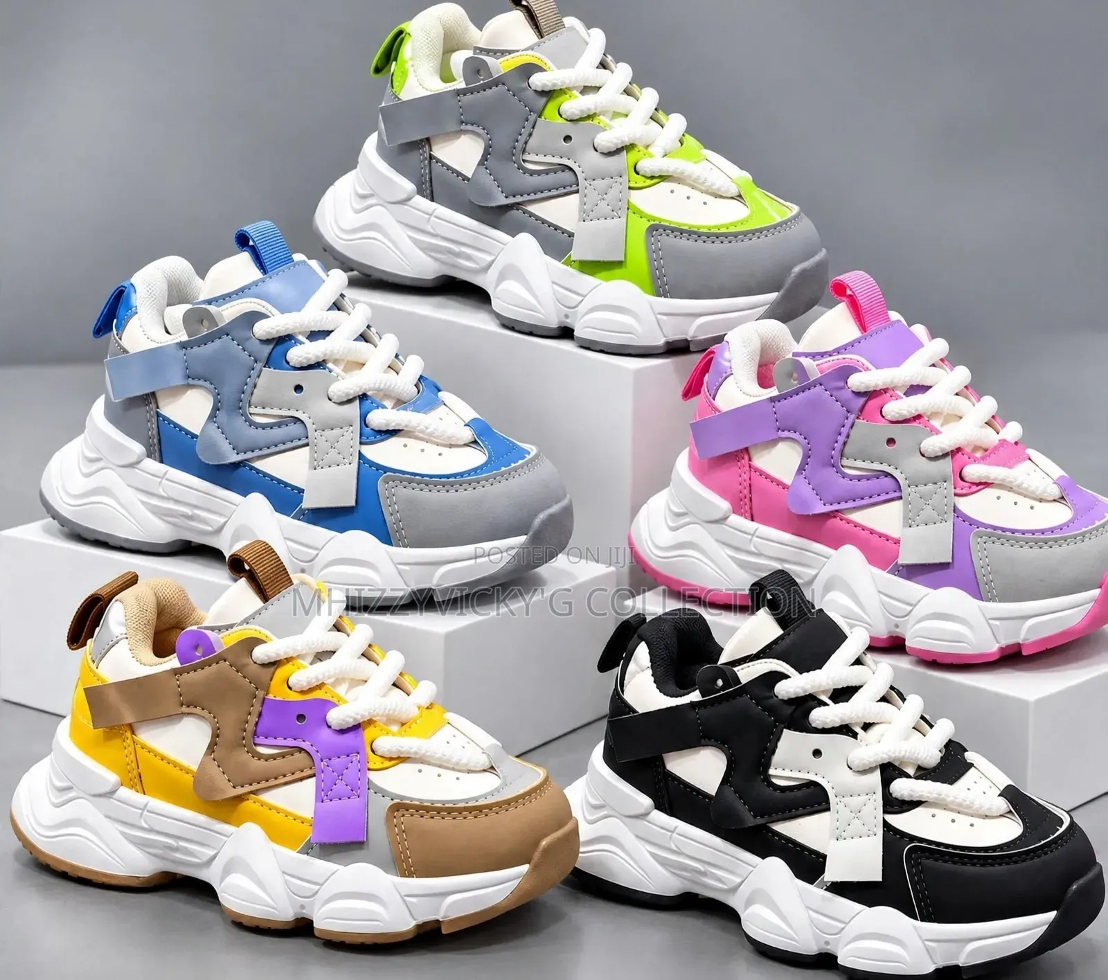 Kids Colorful Chunky Sneakers