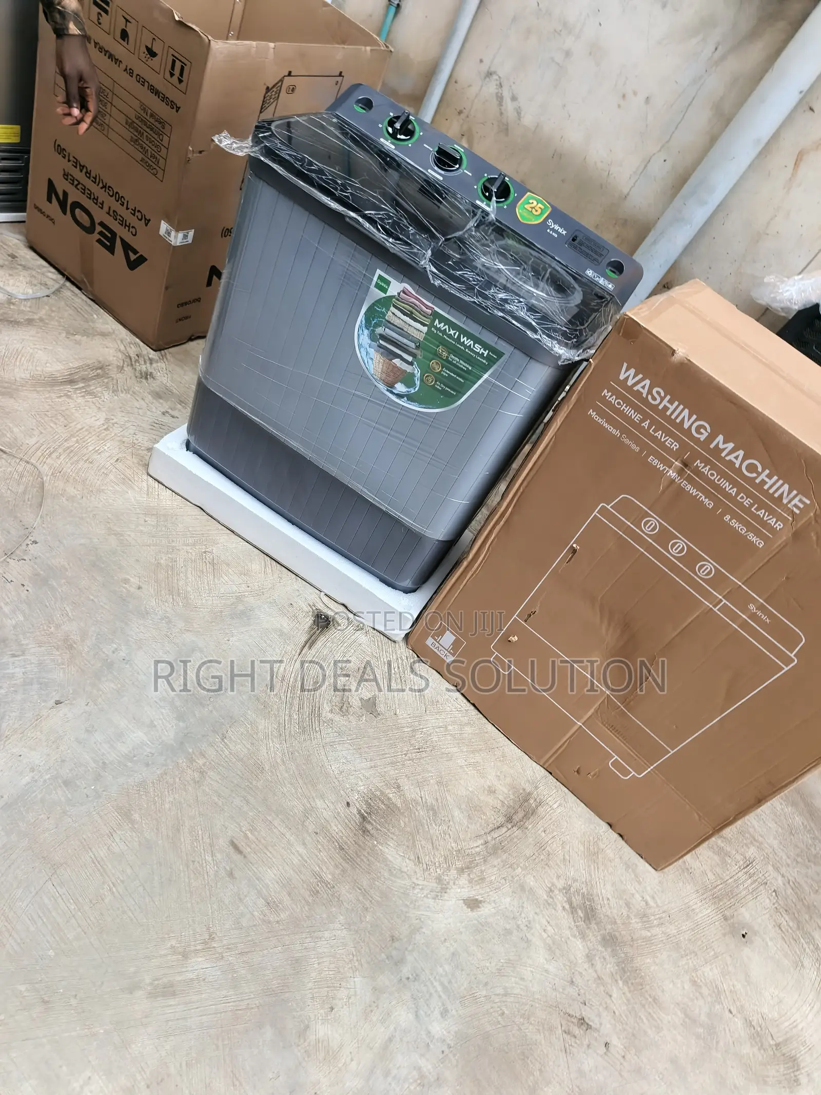 Syinix Twin Tub Washing Machine With Spin Dryer