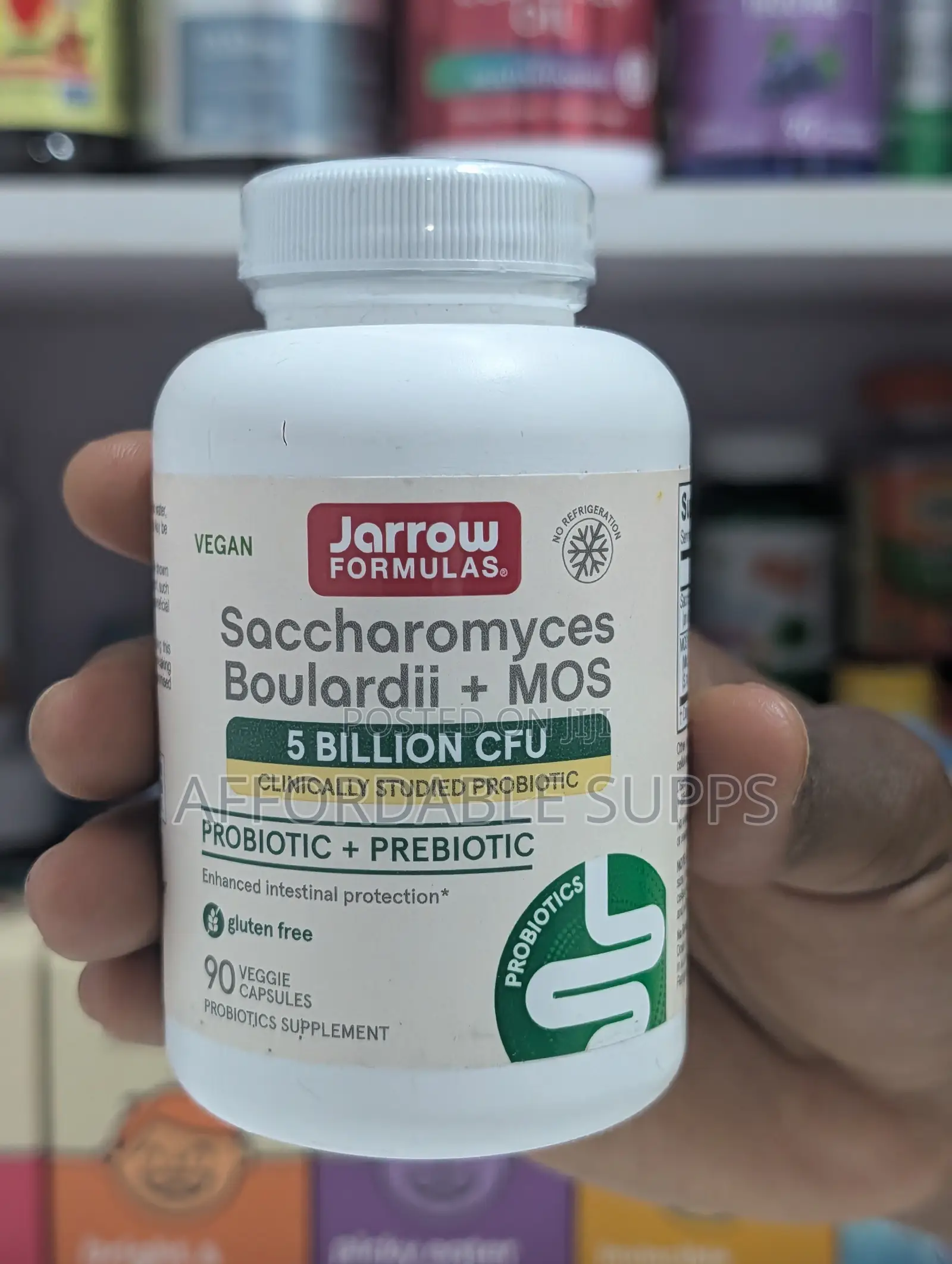 Jarrow Saccharomyces Boulardii + MOS 5 Billion CFU 90 Caps