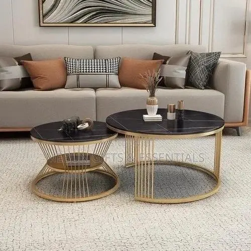 2in1 Real Marble Modern Center Table