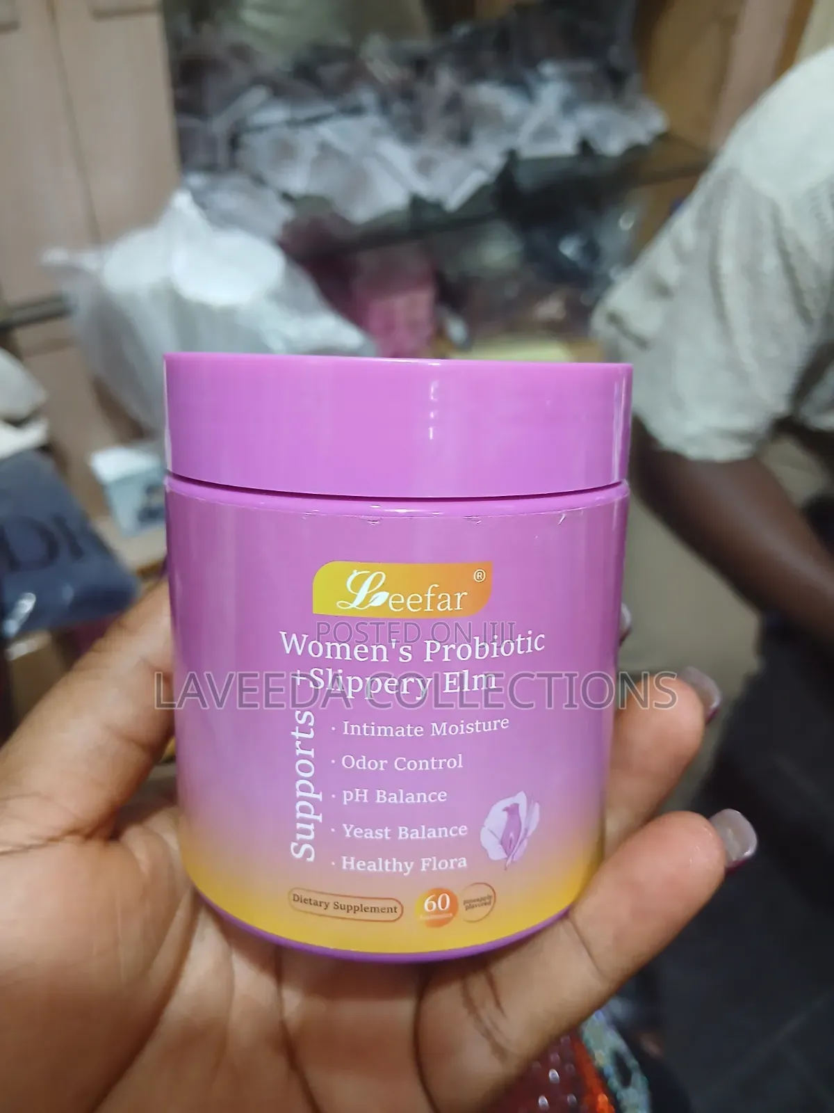 Leefar Womens Probiotic + Slippery Elm