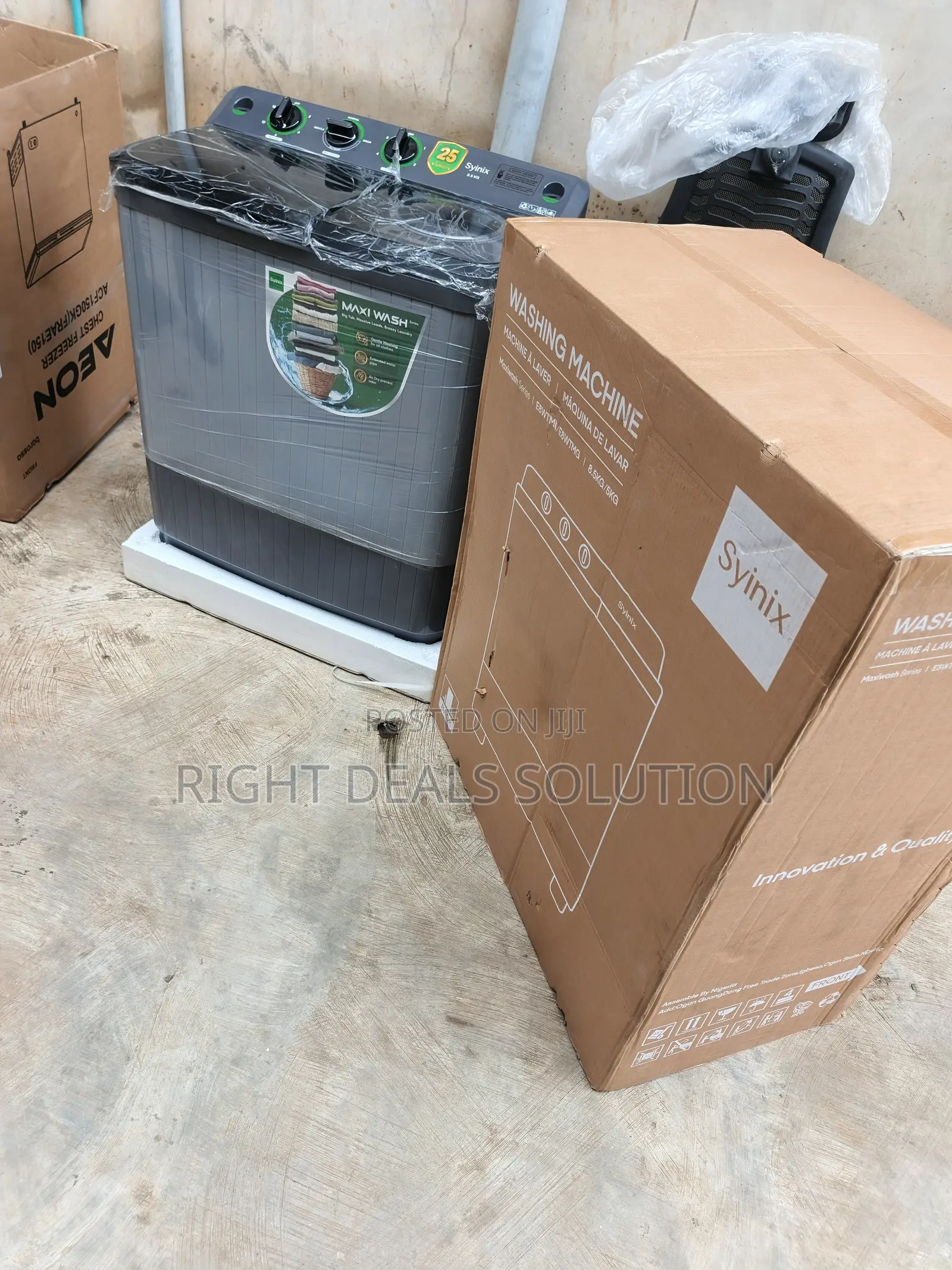 Syinix Durable Washing Machine With Dual Tubs