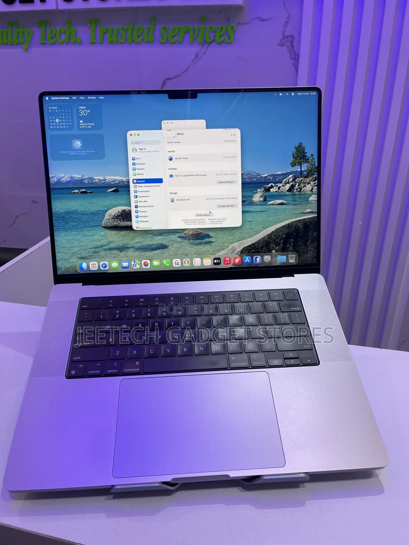 Laptop Apple MacBook Pro 2021 M1 16GB Apple M2 Ultra SSD 512GB